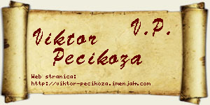 Viktor Pecikoza vizit kartica